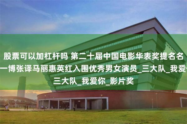 股票可以加杠杆吗 第二十届中国电影华表奖提名名单公布 王一博张译马丽惠英红入围优秀男女演员_三大队_我爱你_影片奖
