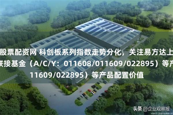 谈股票配资网 科创板系列指数走势分化，关注易方达上证科创50ETF联接基金（A/C/Y：011608/011609/022895）等产品配置价值